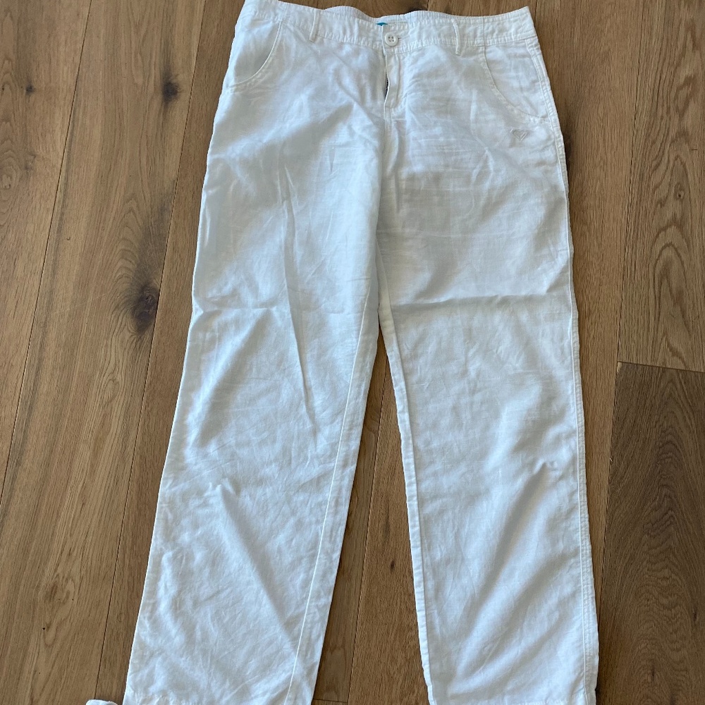 Roxy linen/cotton blend pants - new without tags